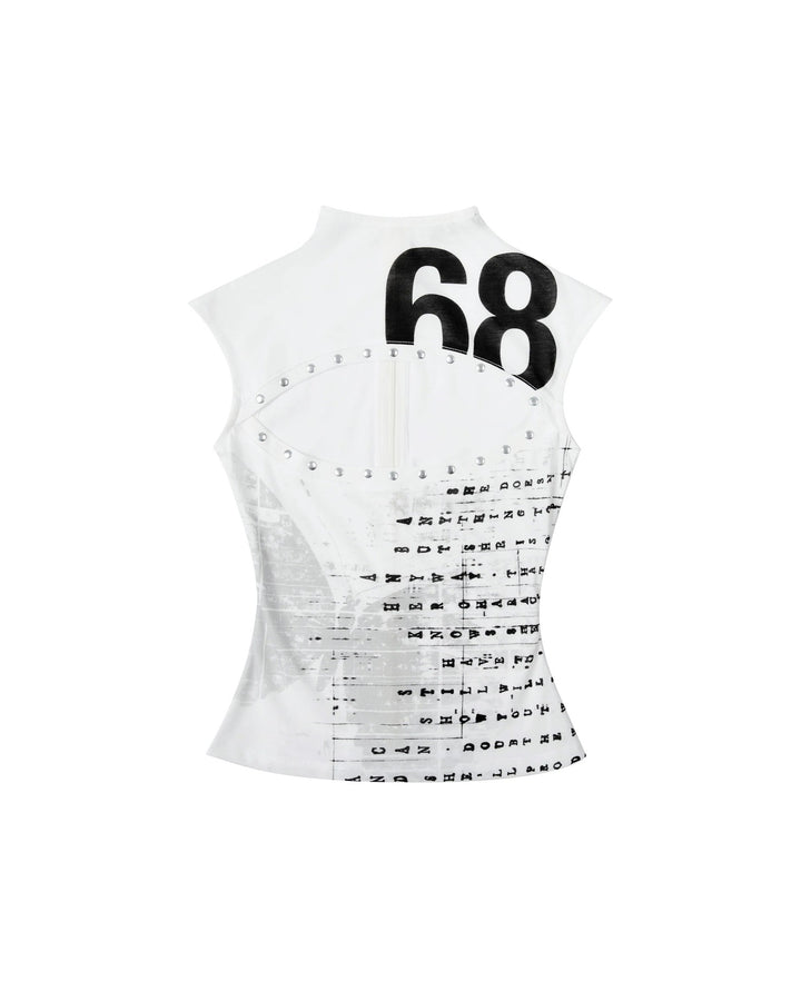 Damen Kreatives Tank-Top mit Grafischem Druck Drune