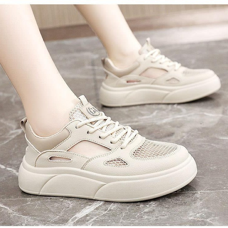 Damen Sportliche Sneakers mit atmungsaktiver Mesh-Oberfläche und innovativem Sohlenprofil Drune
