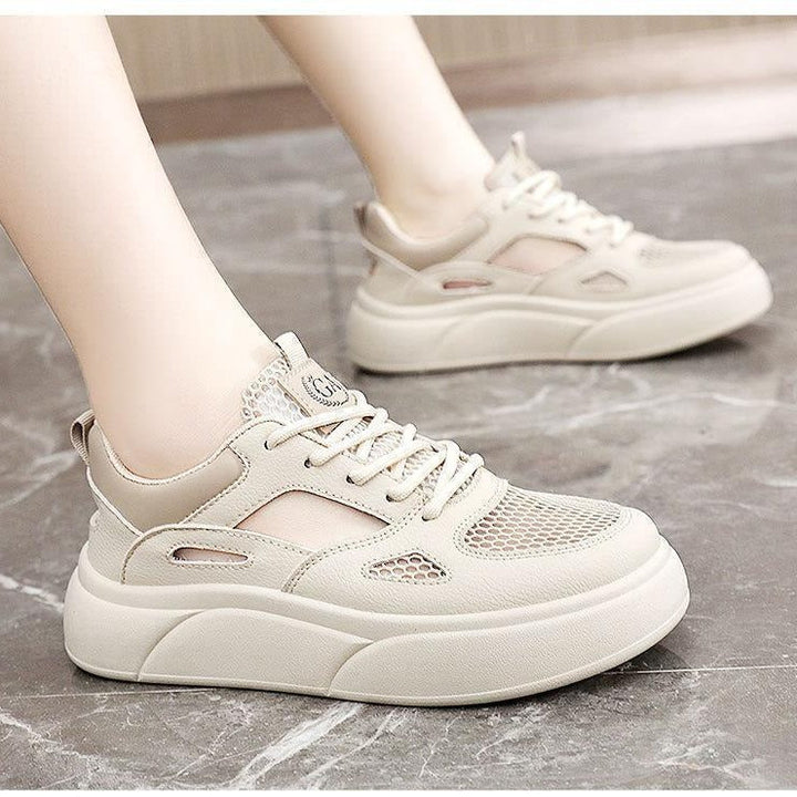 Damen Sportliche Sneakers mit atmungsaktiver Mesh-Oberfläche und innovativem Sohlenprofil Drune