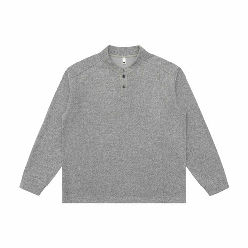 Unisex Feinstrick-Henley-Pullover mit Troyerkragen und Raglanärmeln Drune
