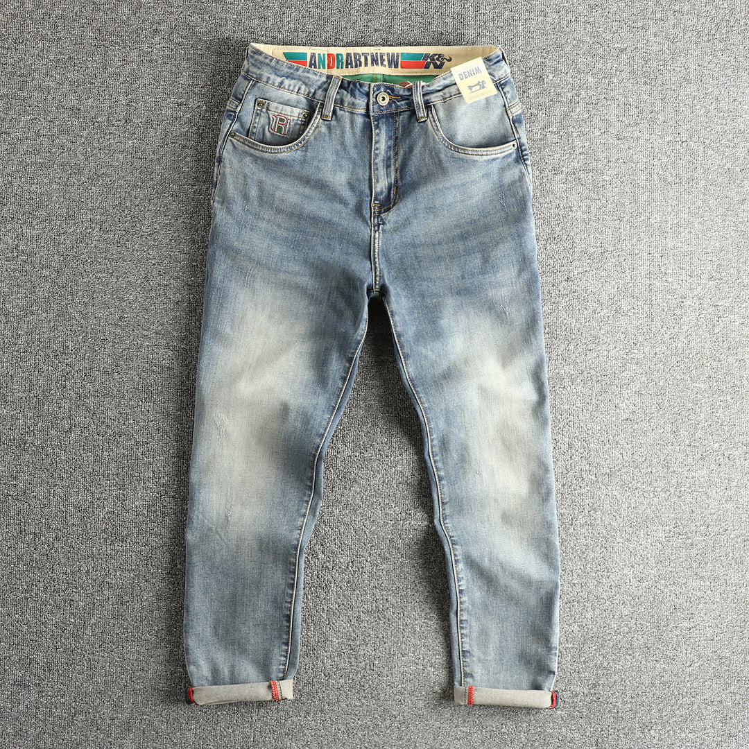 Damen Slim-Fit Jeans mit modischem Destroyed-Look und praktischem Umschlag Drune