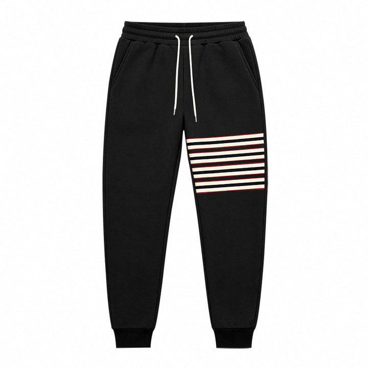 Herren Sportliche Jogginghose mit seitlichem Streifenpanel und Kordelzug Drune