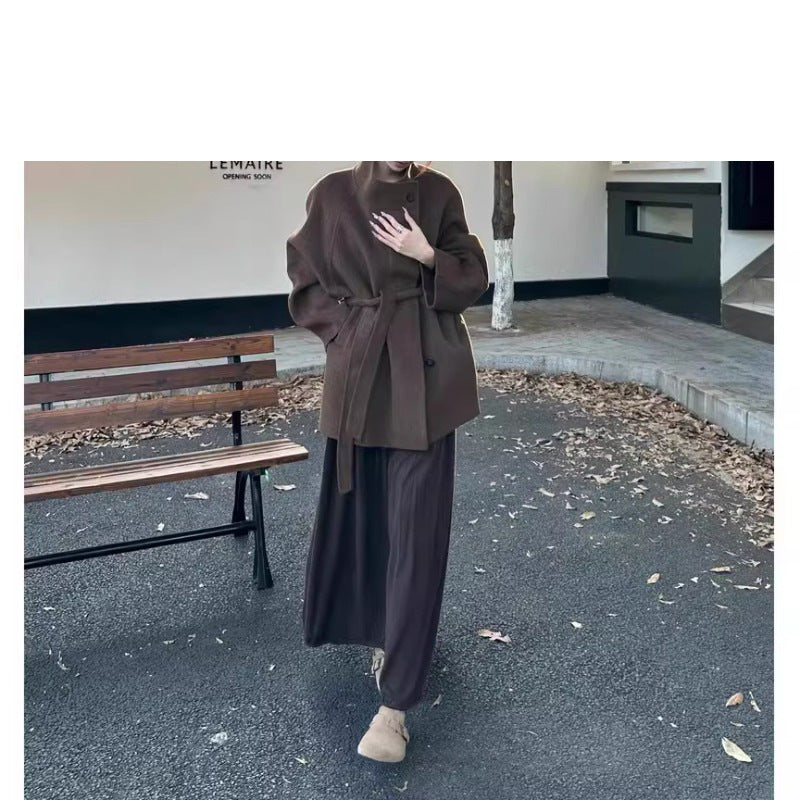 Damen Modische Oversized-Wolljacke Drune