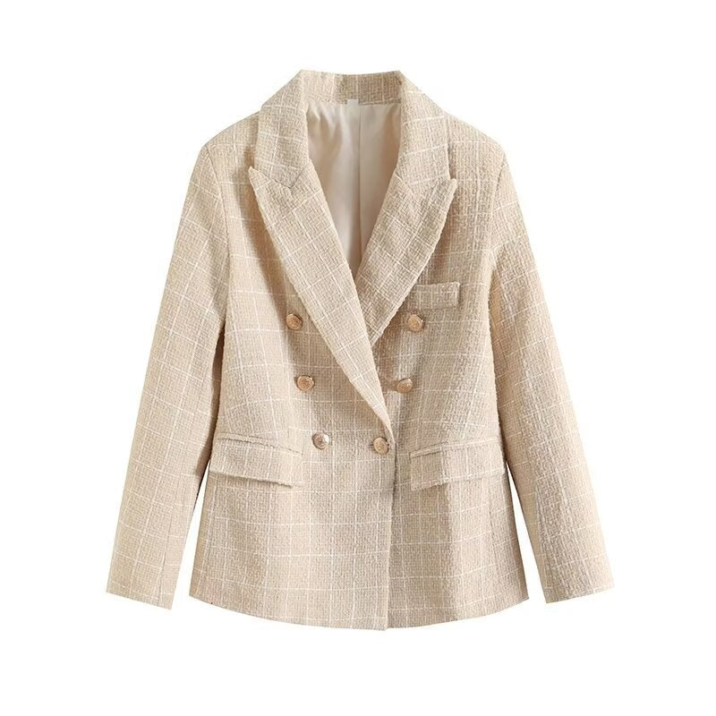 Damen Doppelt-knöpfige Blazerjacke