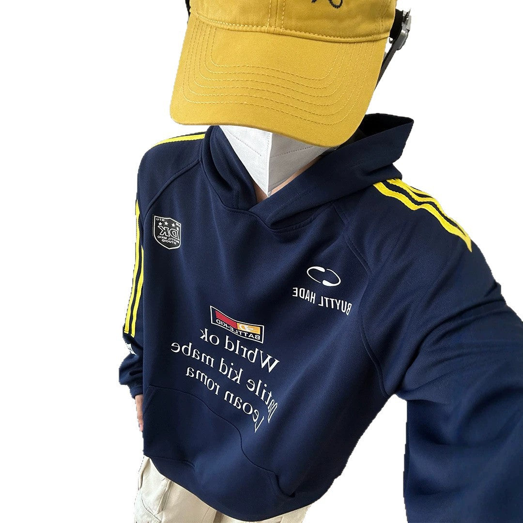 Unisex Urbaner Kapuzenpullover mit kreativen Grafiken Drune