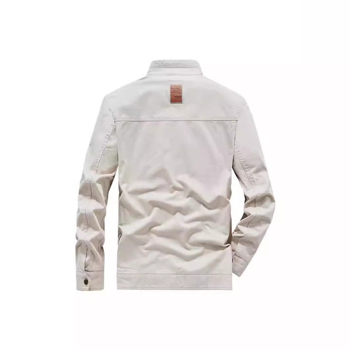 Herren Casual Kurzjacke im Harrington-Stil mit Stehkragen und Innentasche Drune