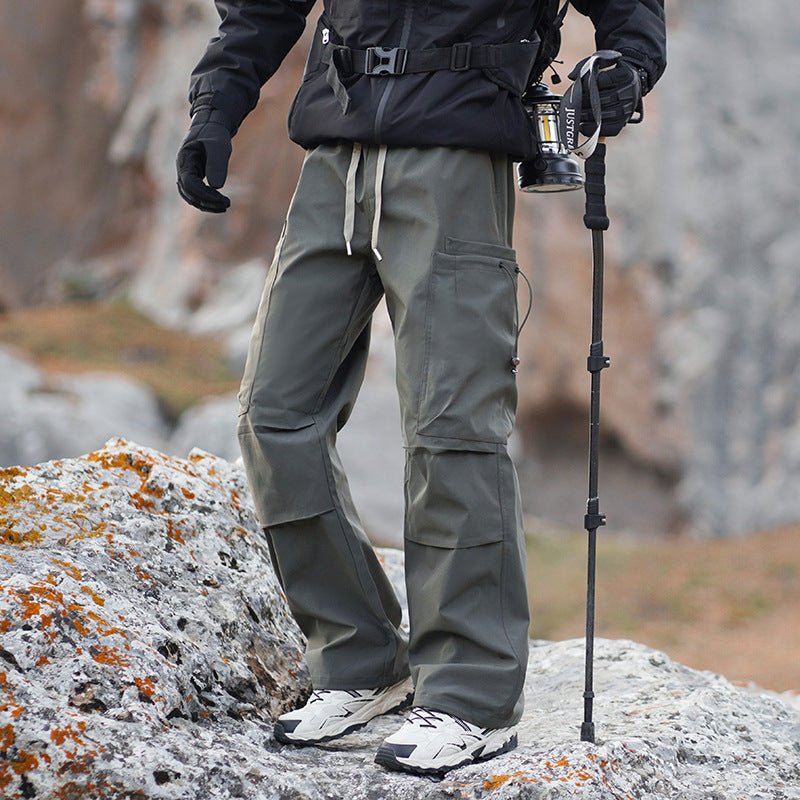 Herren Outdoor-Cargohose mit verstärkten Knien, wasserabweisend und atmungsaktiv Drune