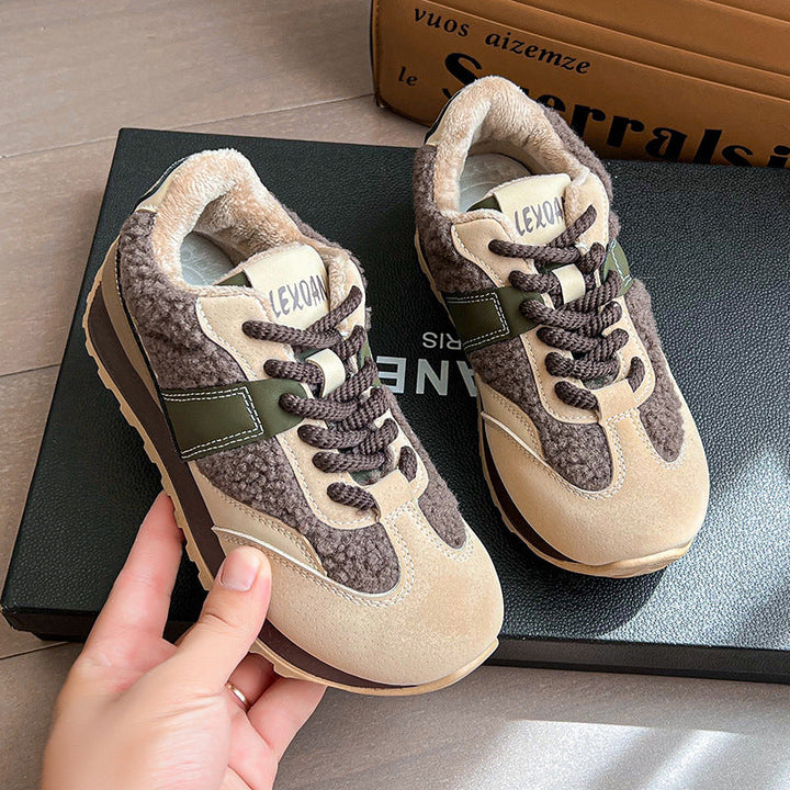 Damen Komfortable Sneakers mit weich gefüttertem Innenteil und atmungsaktiver Struktur Drune