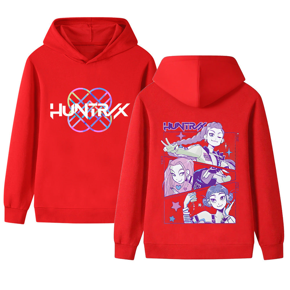 Damen Kapuzensweater mit einzigartigem Anime-Design und gemütlicher Passform Drune