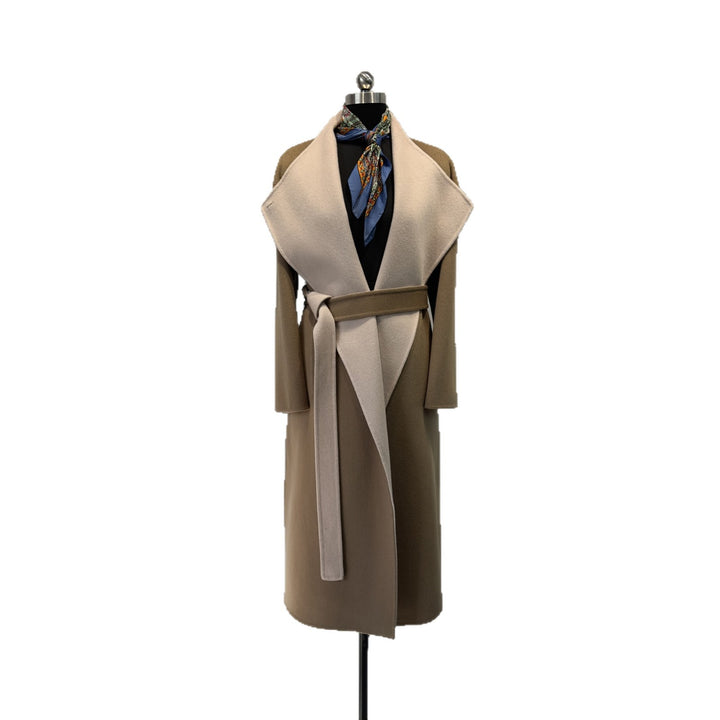 Damen Schicker Wollmischung Mantel Drune