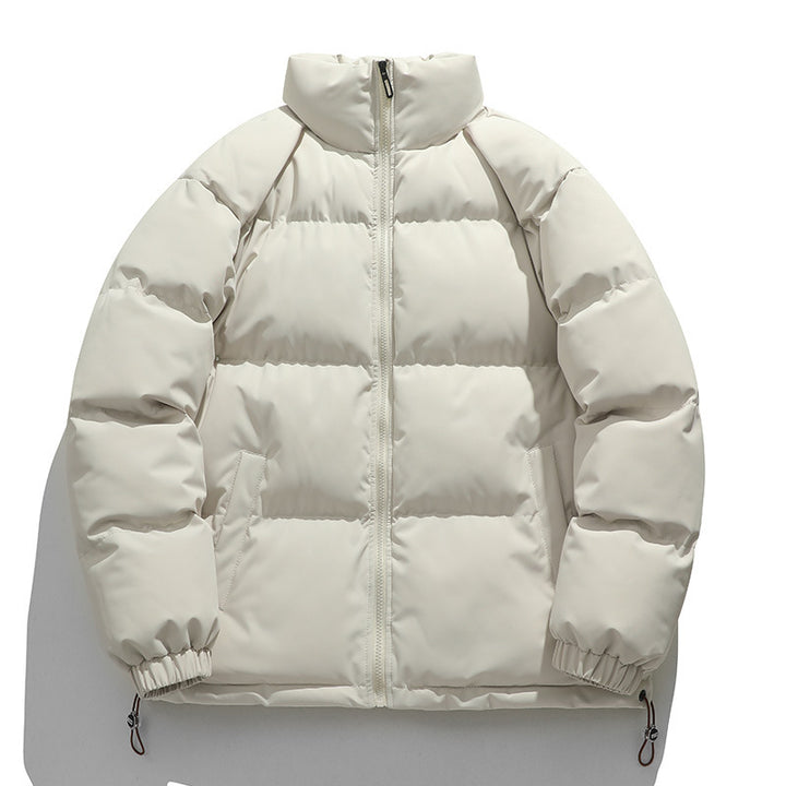 Unisex Wattierte Stepp-Übergangsjacke mit hohem Kragen und verstellbarem Saum Drune