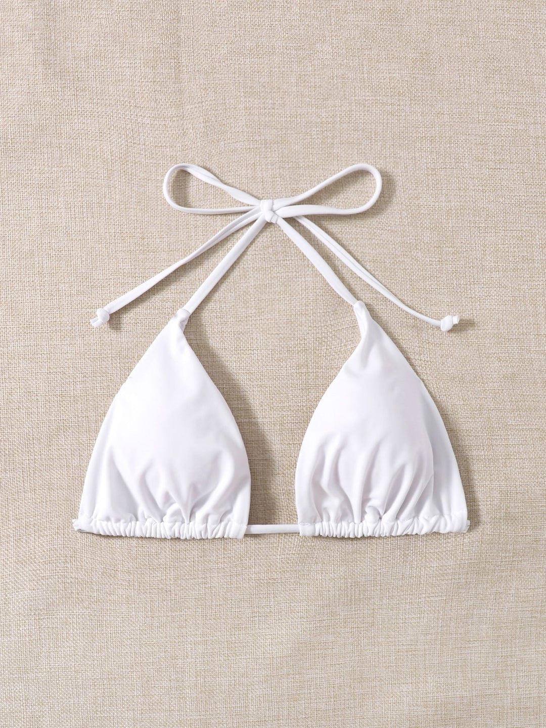 Damen Triangel-Bikini mit verstellbaren Bändern und elastischem Taillenbund Drune