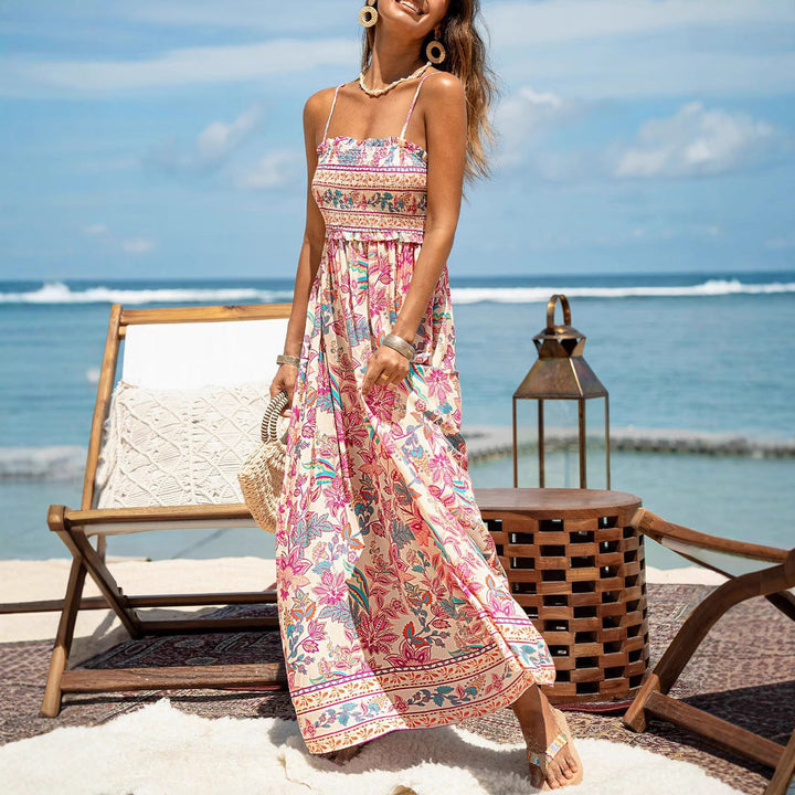 Damen Maxikleid Drune