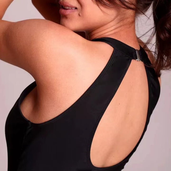 Damen Einteiliger Badeanzug mit transparenten Einsätzen Drune