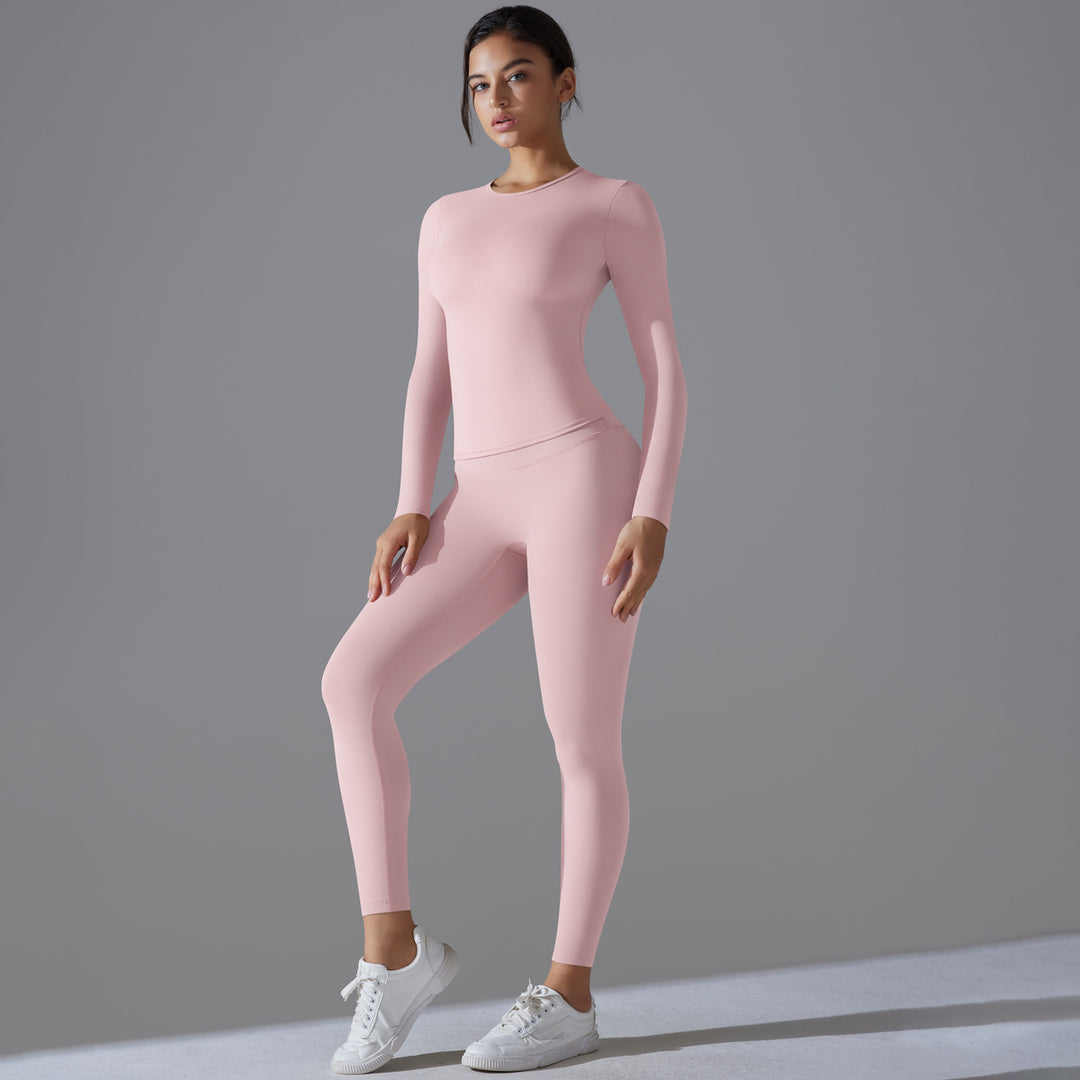 Damen Sport-Set mit langem Ärmel und Leggings Drune