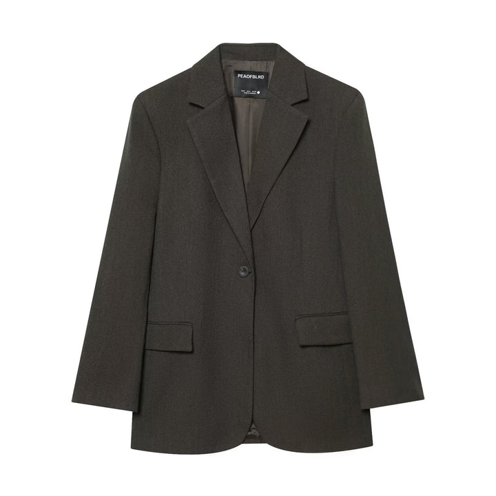 Damen eleganter Blazer mit dezentem Schnitt Drune