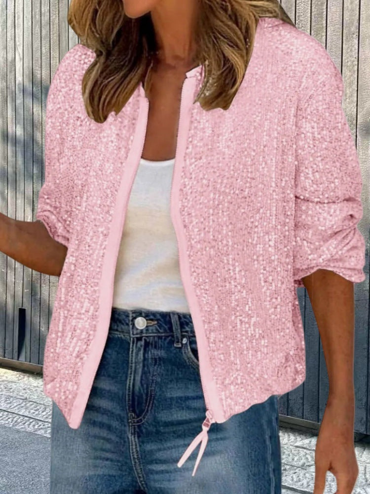 Damen Paillettenjacke im modernen Schnitt Drune