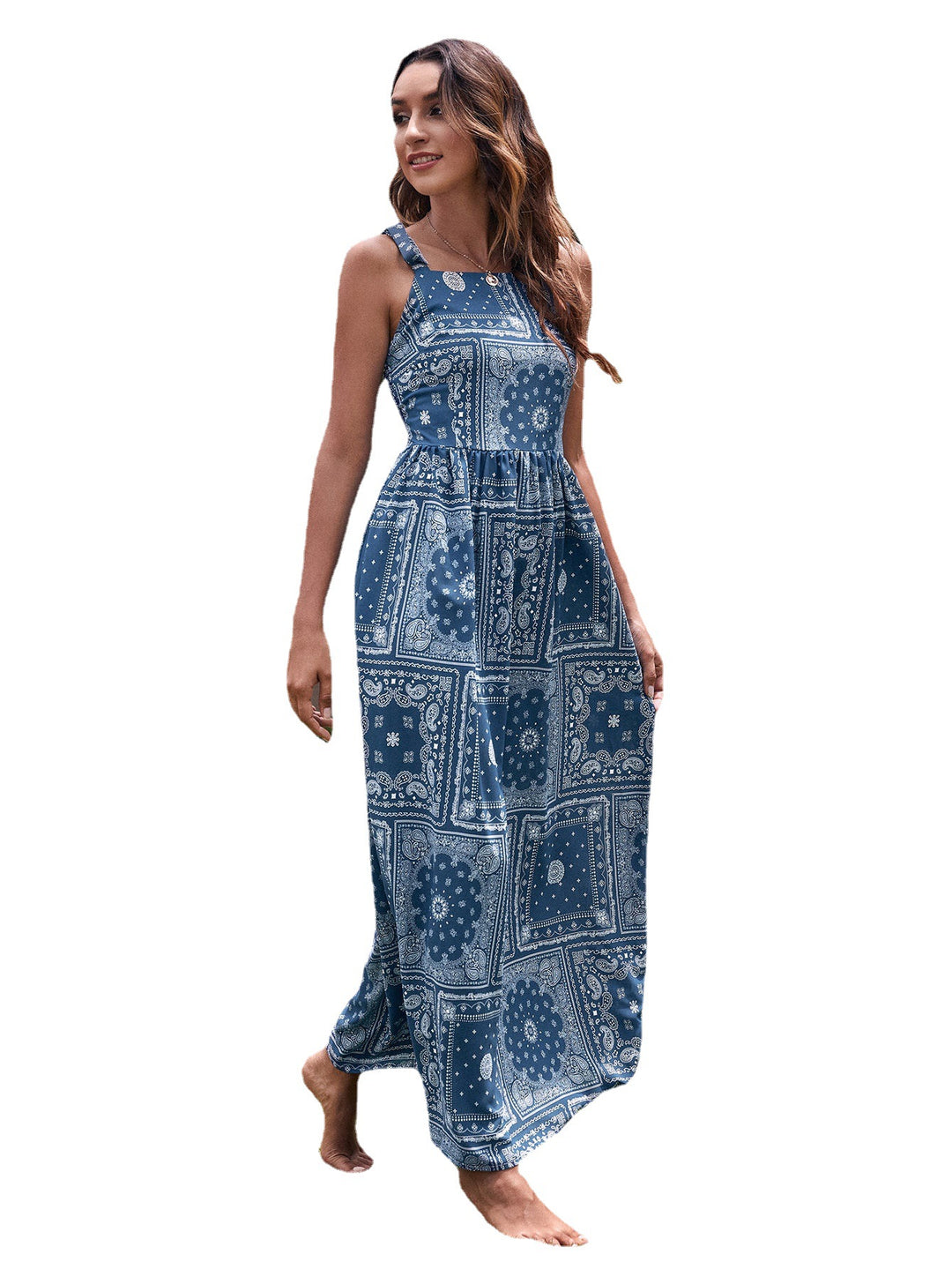 Damen Maxikleid Drune