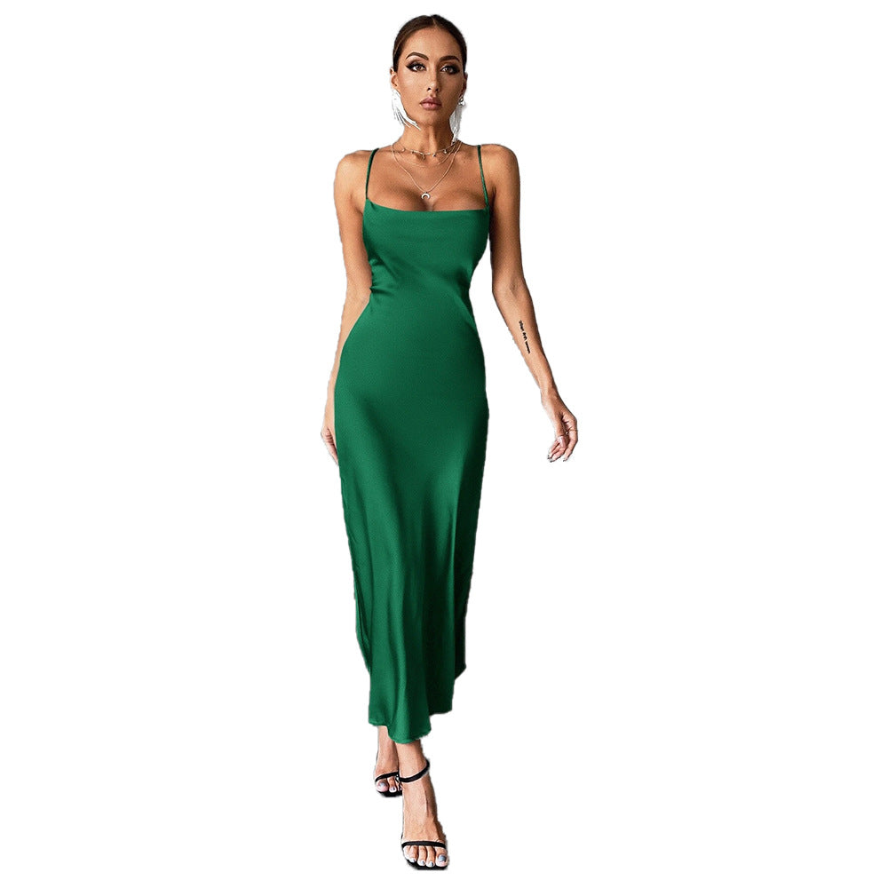 Damen elegante und fließende Abendkleid Drune