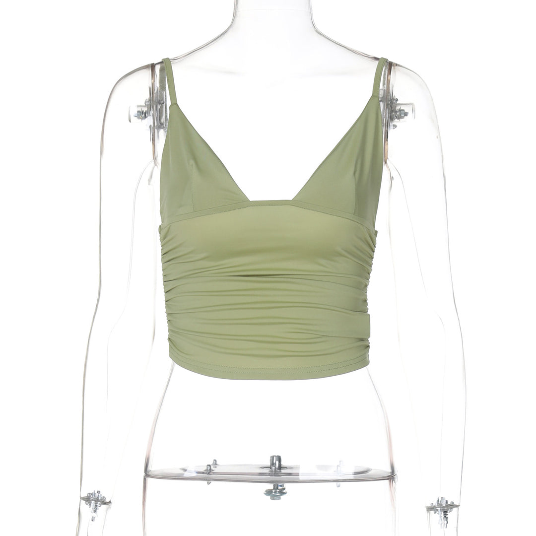 Damen Crop-Top mit asymmetrischem Schnitt und figurbetonter Silhouette Drune
