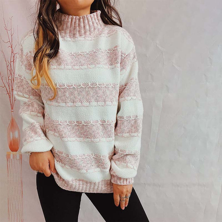 Drune | Weiche Strickjacke mit Strukturierten Streifen Acryl Komfortabel und Warm