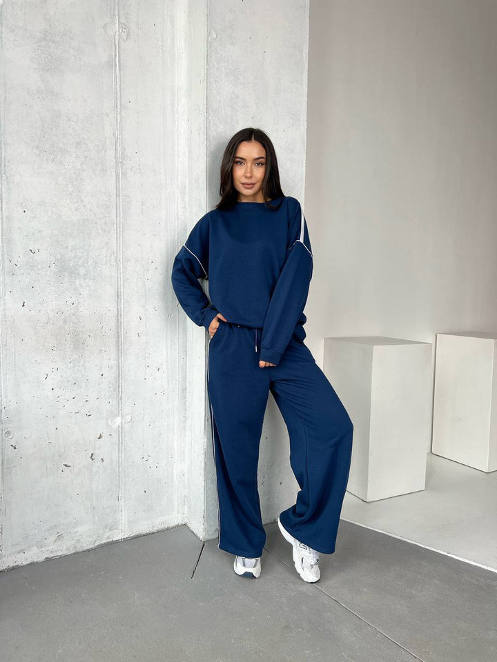 Damen Sportliches und bequemes Sweatshirt-Pants-Set Drune