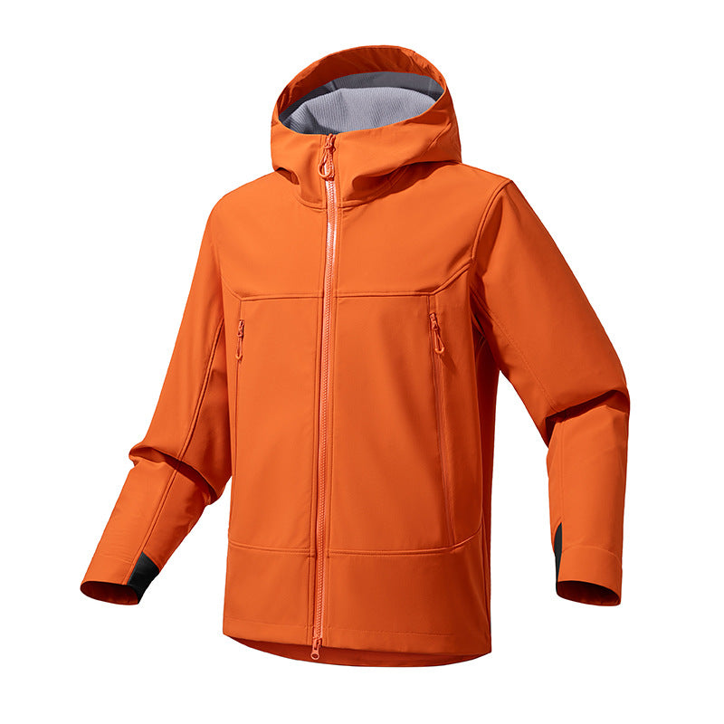 Damen Atmungsaktive Softshell‑Kapuzenjacke mit wasserabweisender Membran und Zwei‑Wege‑Reißverschluss Drune