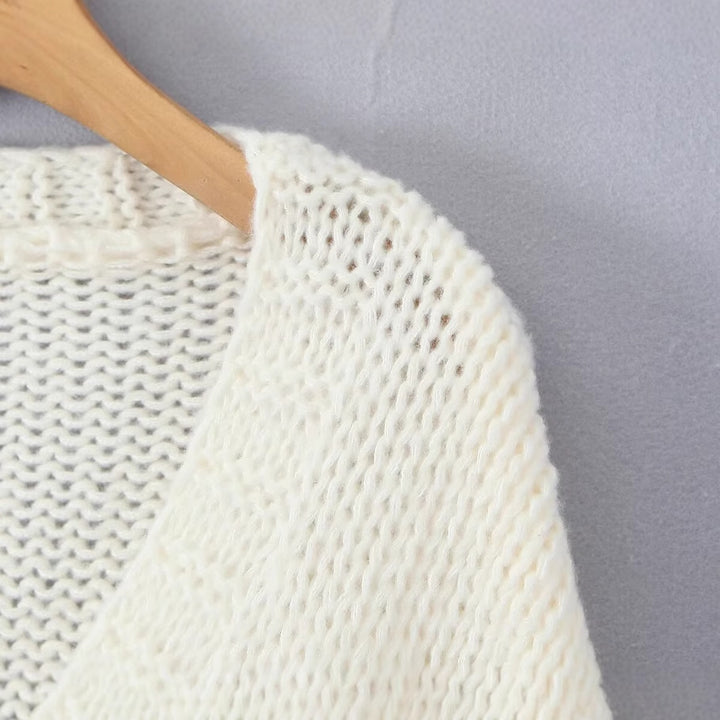 Damen Strickjacke mit Erdbeer-Motiv Drune
