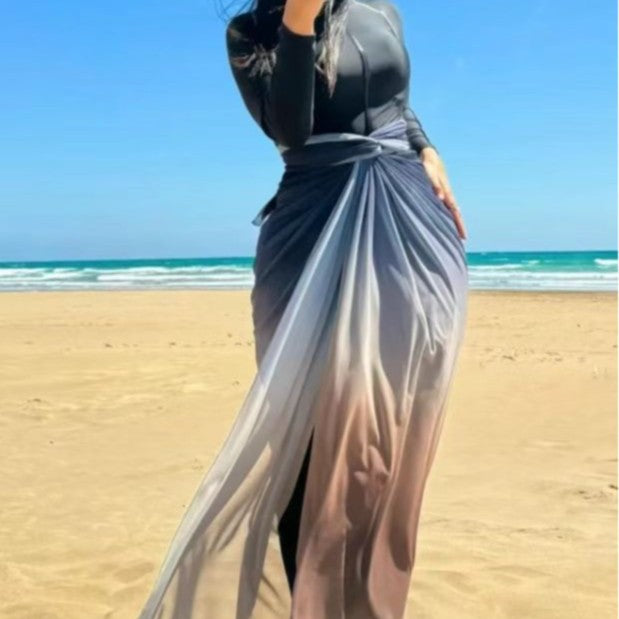 Damen eleganter Strandüberwurf Drune