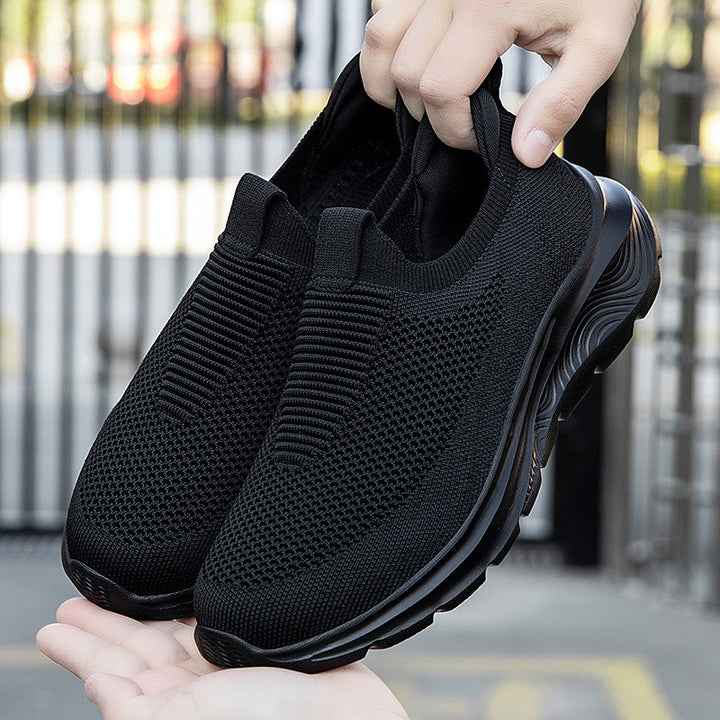 Damen nan nahtloser Strick-Slip-On mit elastischem Einstieg, gepolstertem Komfortfußbett und profiliertem Leichtlaufsohlen-Design Drune