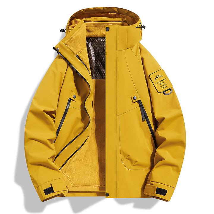 Damen Wasserabweisende Softshell-Funktionsjacke mit verstellbarer Kapuze, winddichter Membran und schrägen Reißverschlusstaschen Drune