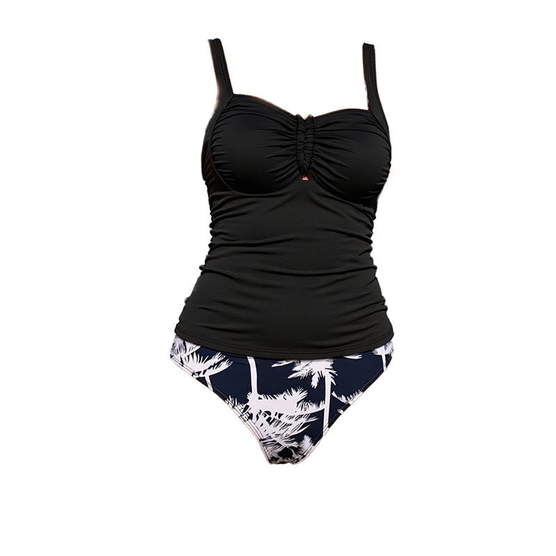 Damen Tankini-Set mit floralem Muster und integriertem Oberteil Drune