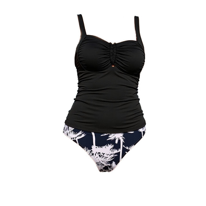 Damen Tankini-Set mit floralem Muster und integriertem Oberteil Drune