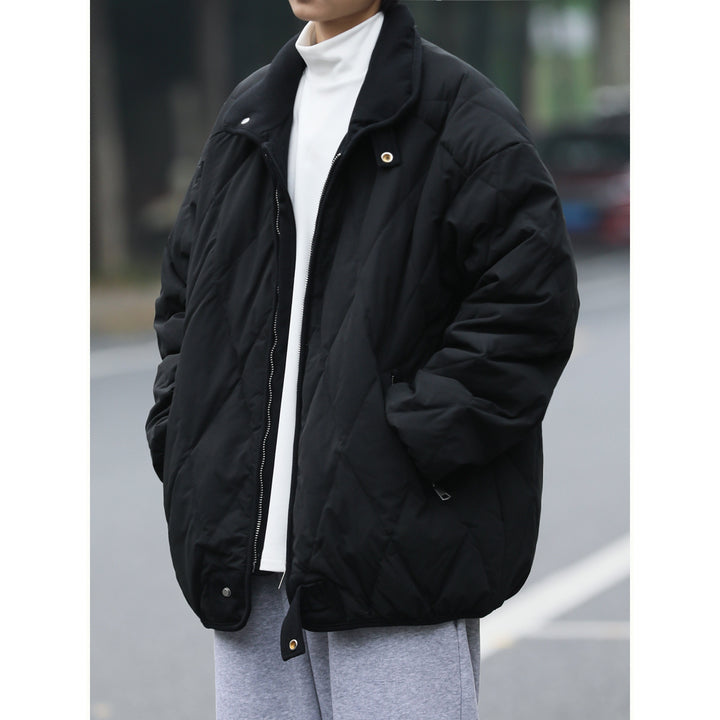 Damen gesteppte Winterjacke mit hohem Kragen und praktischen Taschen Drune
