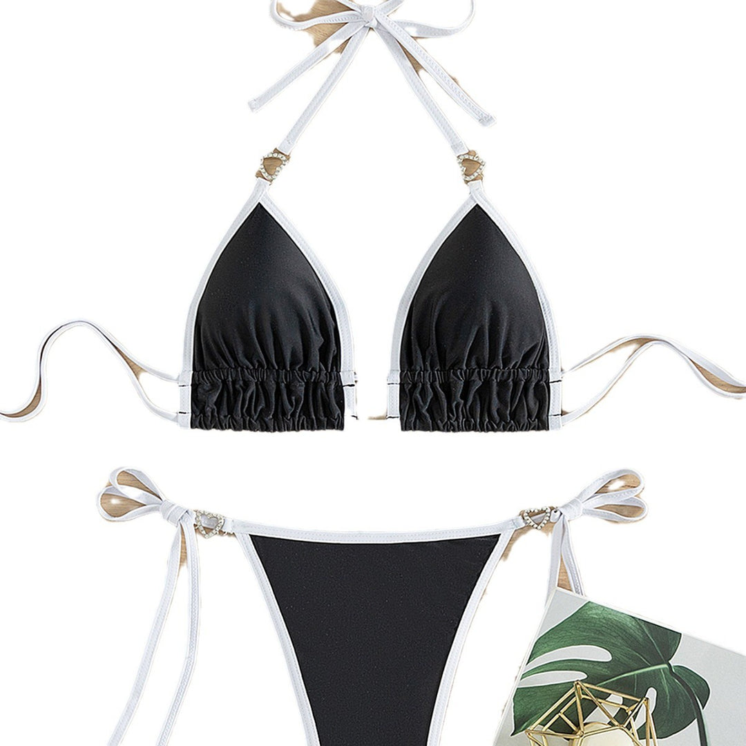 Damen Triangel-Bikini mit Charme-Detaillierung Drune