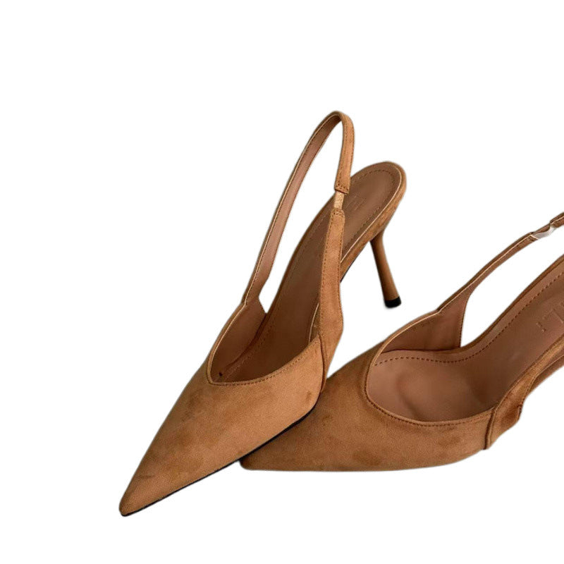 Damen Slingback Pumps mit elegantem Leopardenmuster und hohem Absatz Drune