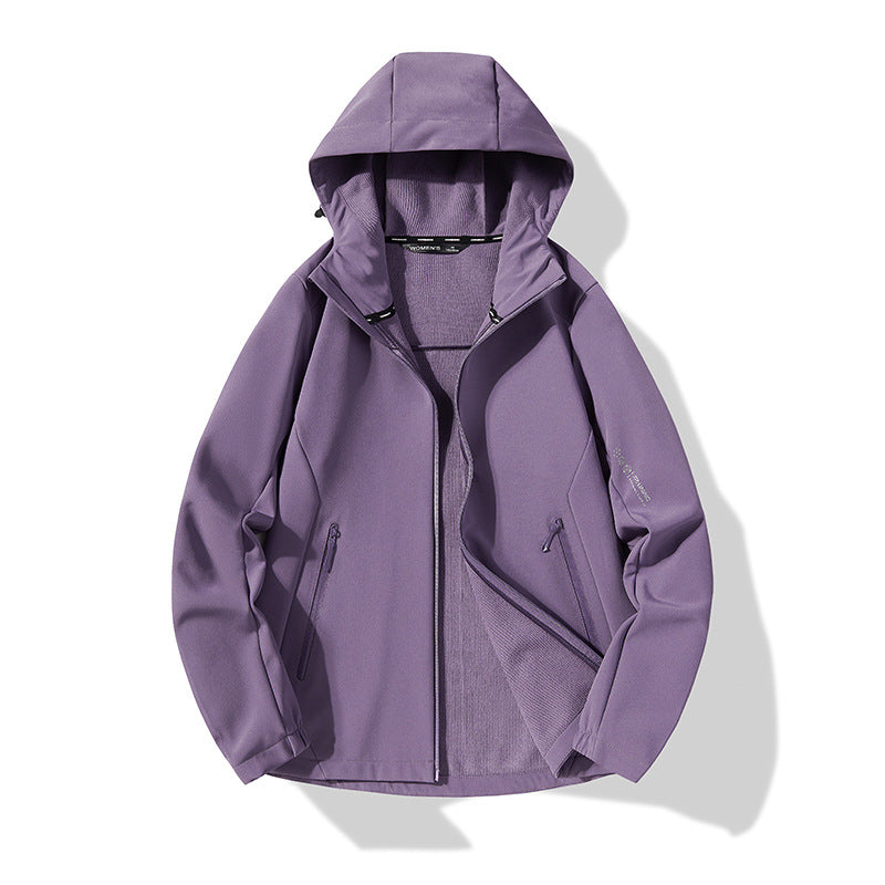 Herren Leichte Softshell-Kapuzenjacke mit Fleece-Innenfutter und wasserabweisender Oberfläche Drune