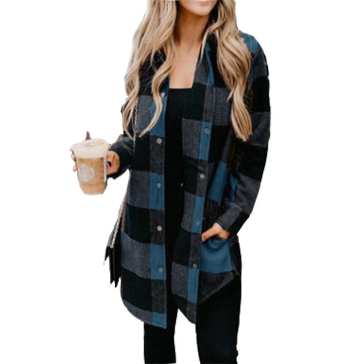 Drune - Damen Karomuster Flanelljacke für rustikalen Charme