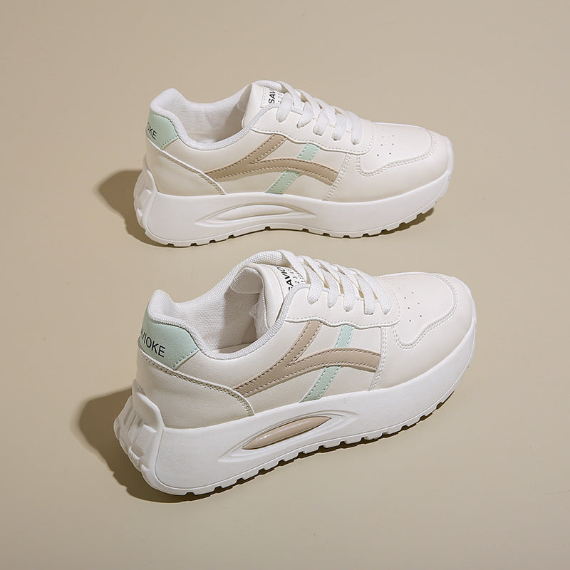 Damen Sportliche Plattform-Sneaker mit atmungsaktivem Obermaterial und komfortabler Dämpfung Drune