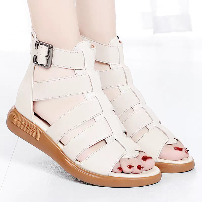 Damen Sandalen mit modischem Riemendesign und Komfortsohle Drune