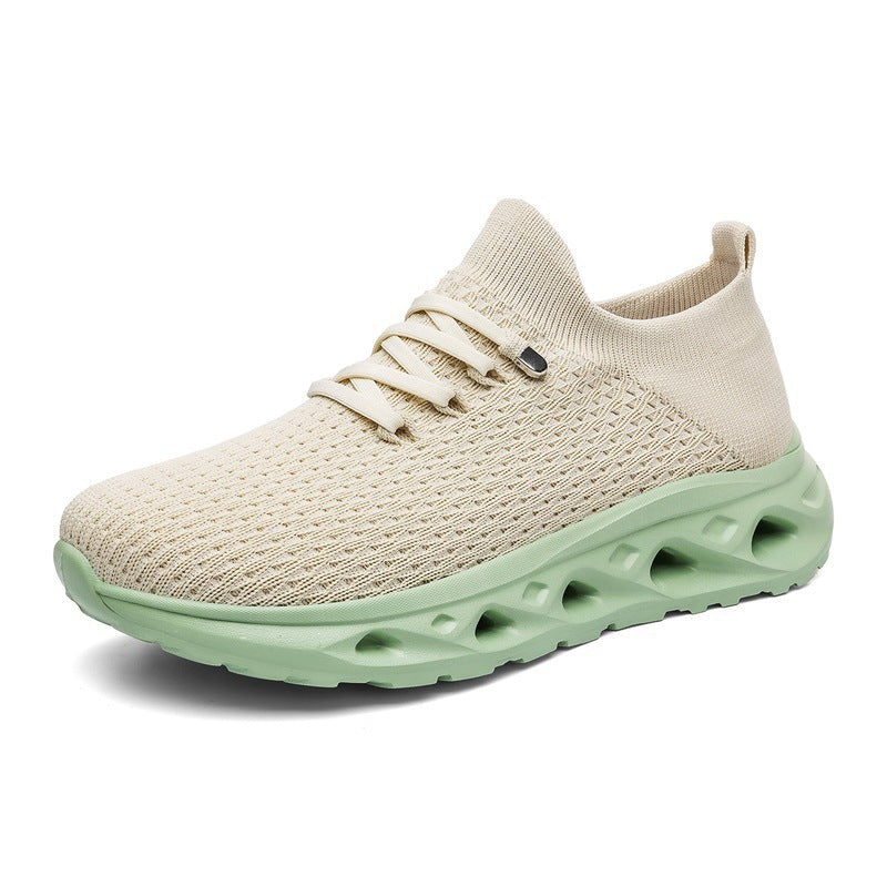 Unisex Atmungsaktive Strick-Sneaker mit sockenähnlichem Schaft und dämpfender Hohlsohle Drune