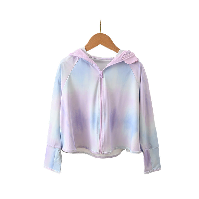 Damen UV-Schutzjacke mit Kapuze und weichem Material Drune