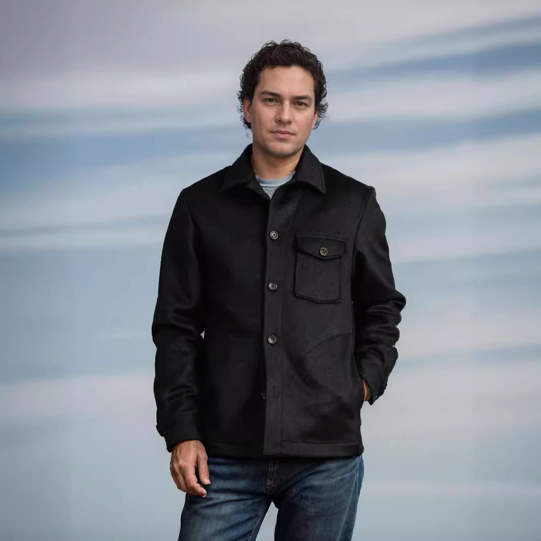 Herren Wolljacke mit praktischen Taschen Drune