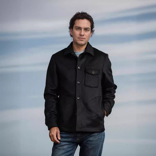 Herren Wolljacke mit praktischen Taschen Drune