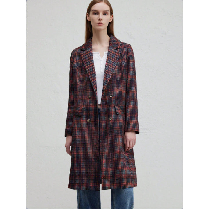 Damen Blazer mit Karo-Muster und schickem Schnitt Drune