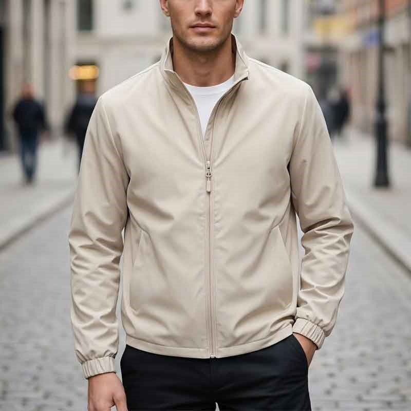 Herren Atmungsaktive Übergangsjacke mit praktischem Stehkragen Drune