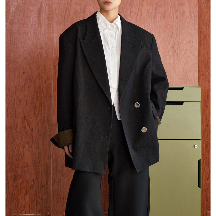 Damen Oversized Blazer aus hochwertigem Stoff Drune
