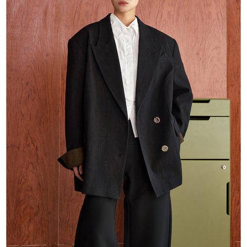 Damen Oversized Blazer aus hochwertigem Stoff Drune