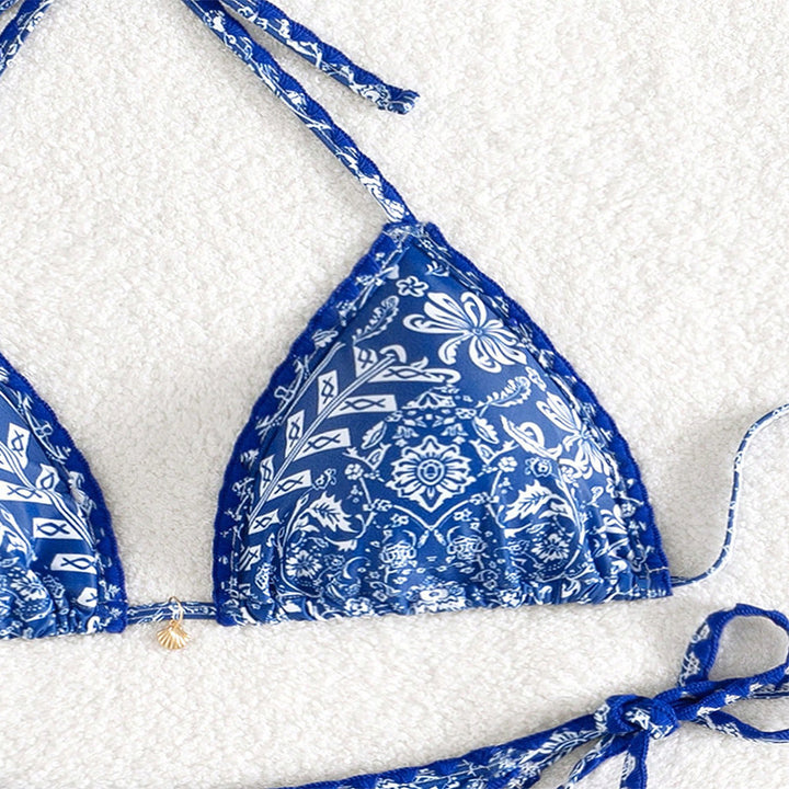 Damen Triangel-Bikini mit verstellbaren Raffungen Drune