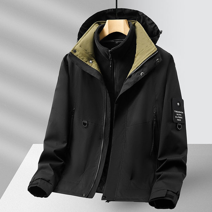 Unisex Fleecejacke mit hohem Kragen Drune